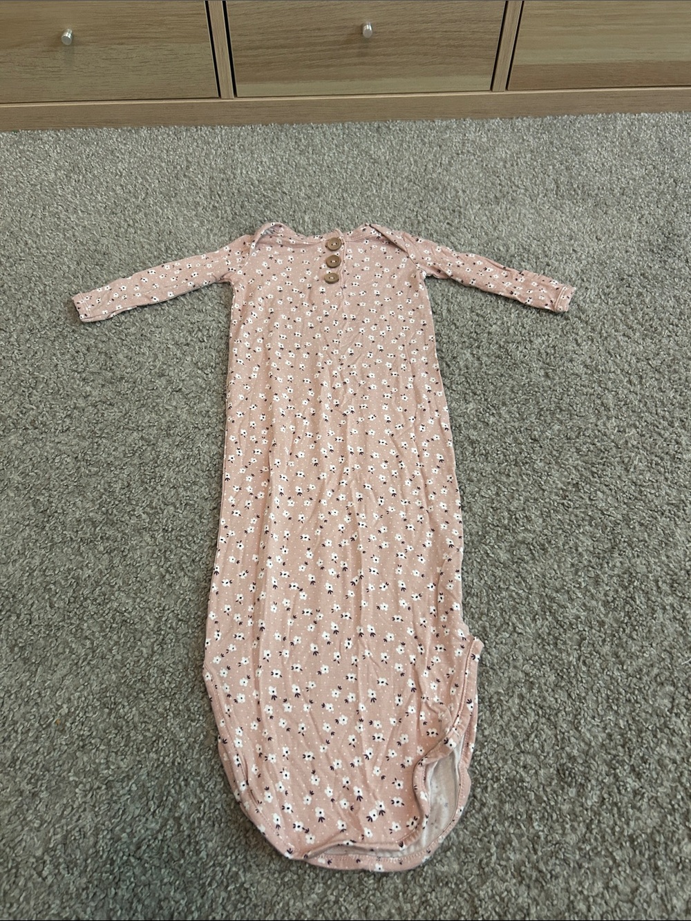 Posh Peanut Pink Floral Knot Gown
